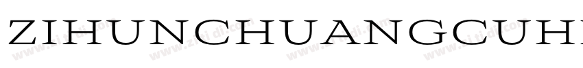 zihunchuangcuhei Re字体转换